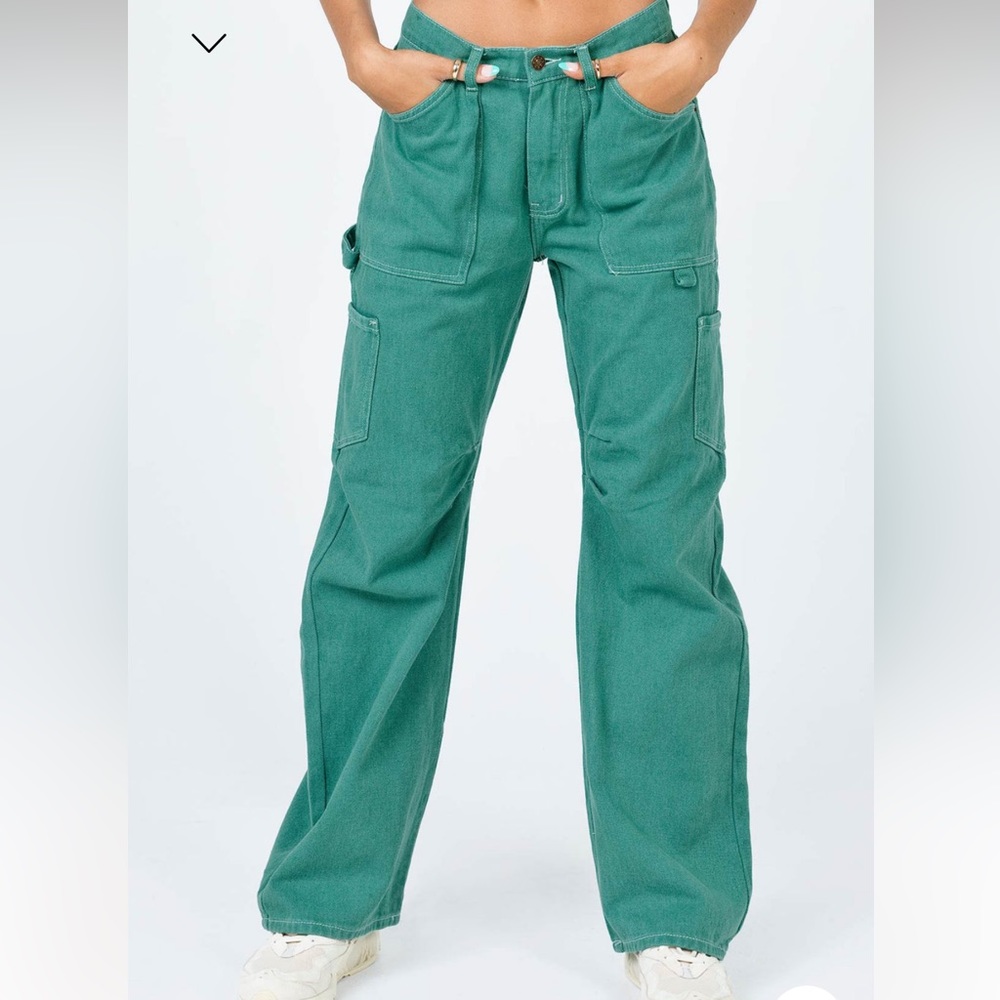 Princess Polly - Miami Vice Pants Green